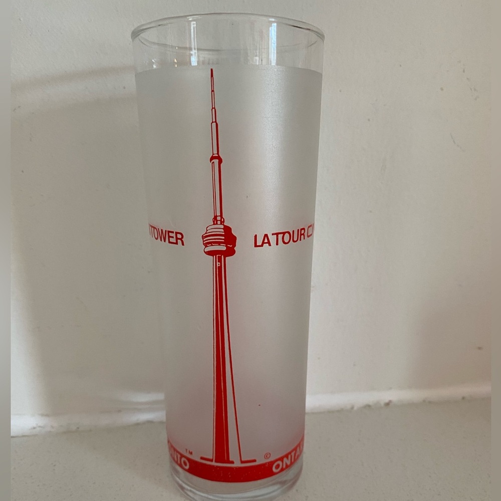 Vintage CN Tower Highball Tumbler Cocktail Glass